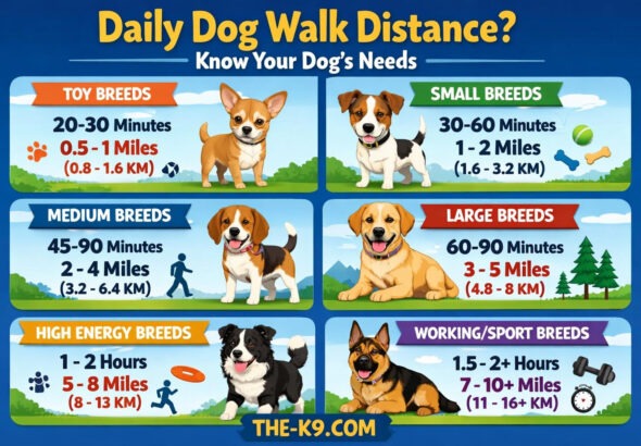 Daily Dog Walk Distance ?info graphic