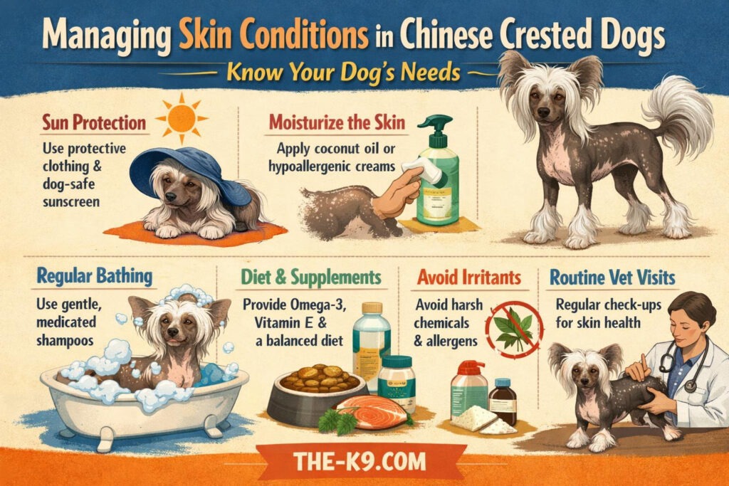 Managing Skin Conditions in Chinese Crested Dogs