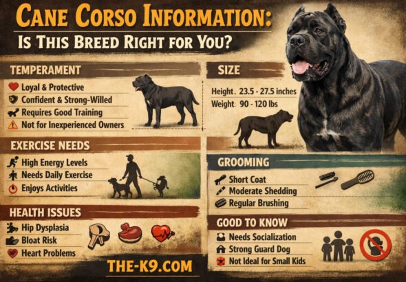 Cane Corso Information: Is This Breed Right for You? info graphic