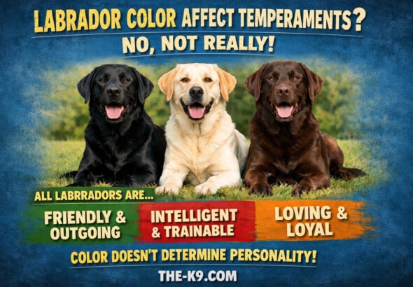 Labrador Color Affect Temperaments? info graphic