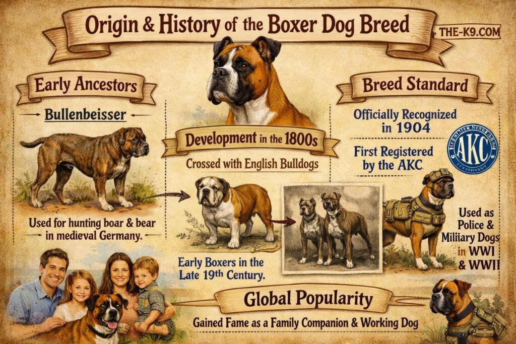 Origin and History of the Boxer Dog Breed