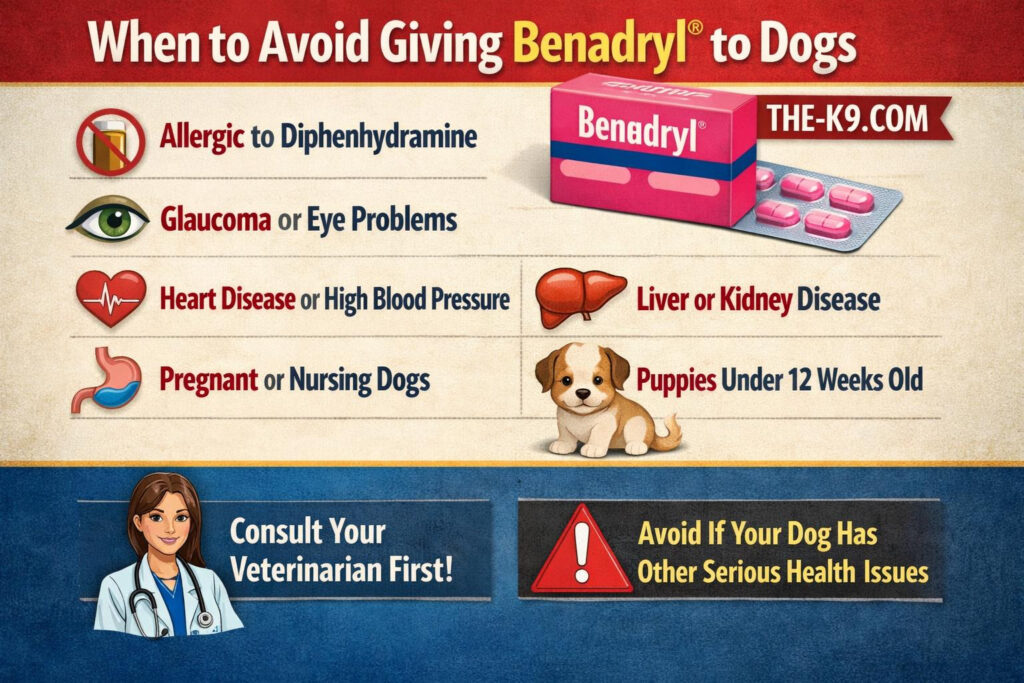 When to Avoid Giving Benadryl® to Dogs