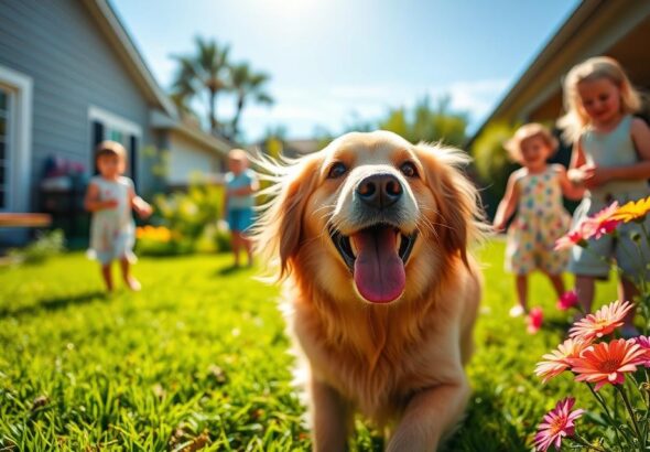 Golden breed dogs