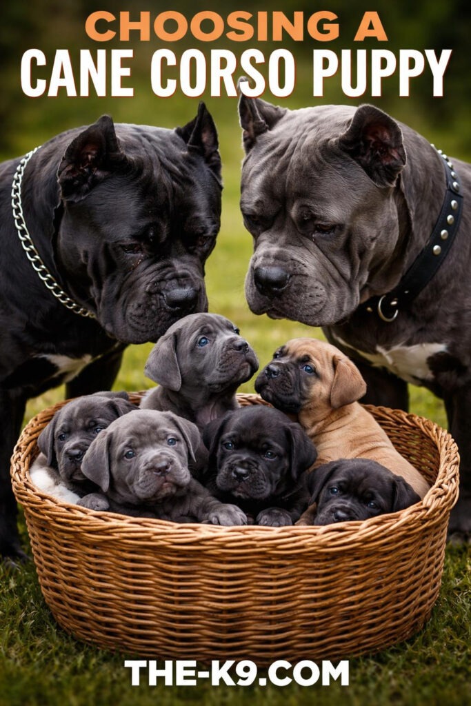 Cane Corso Dogs Choosing a Cane Corso Puppy