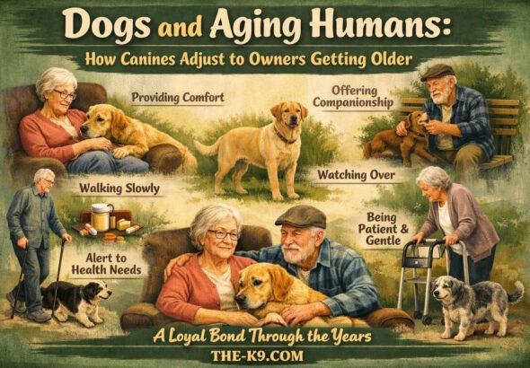 Dogs and Aging Humans: How Canines Adjust to Owners Getting Older info graphic