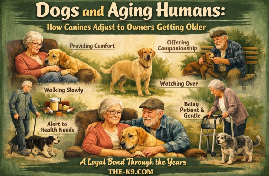 Dogs and Aging Humans: How Canines Adjust to Owners Getting Older info graphic