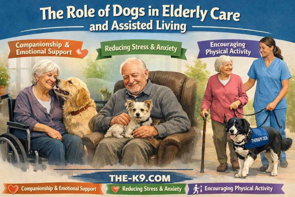 The Role of Dogs in Elderly Care and Assisted Living info graphic