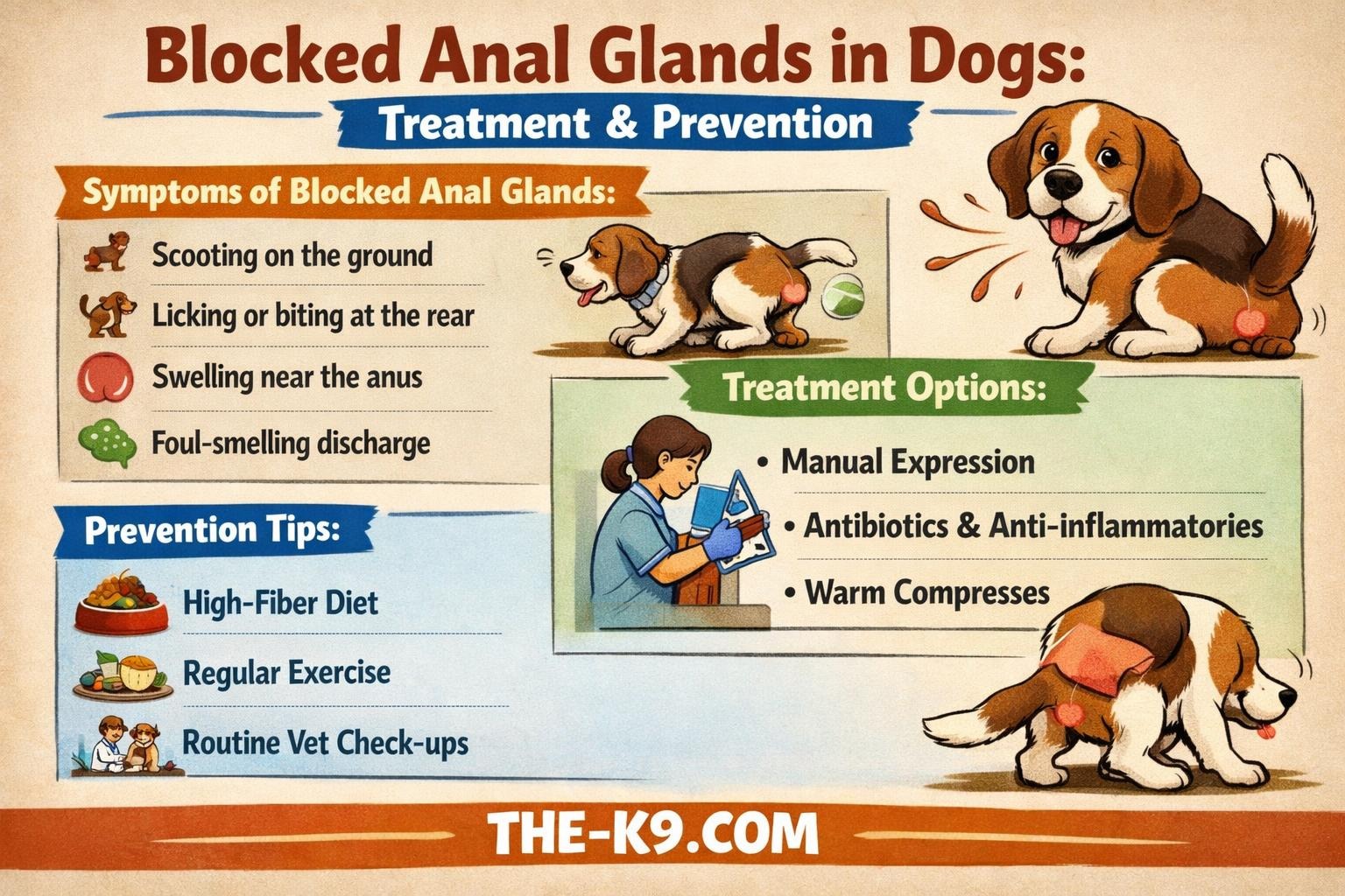 Blocked Anal Glands in Dogs Treatment  Prevention