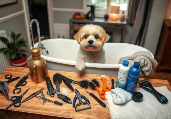 dog grooming at home