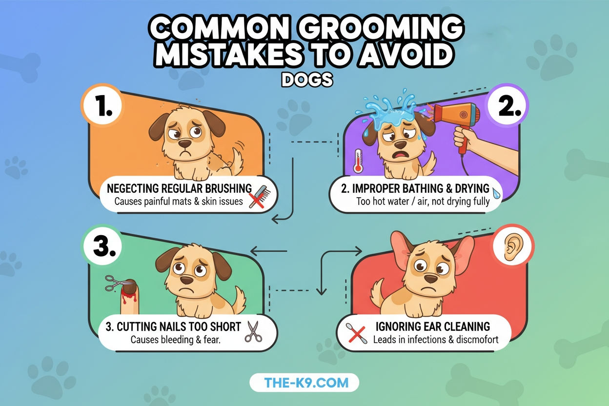Common Grooming Mistakes to Avoid Dogs  info graphic  the-k9com