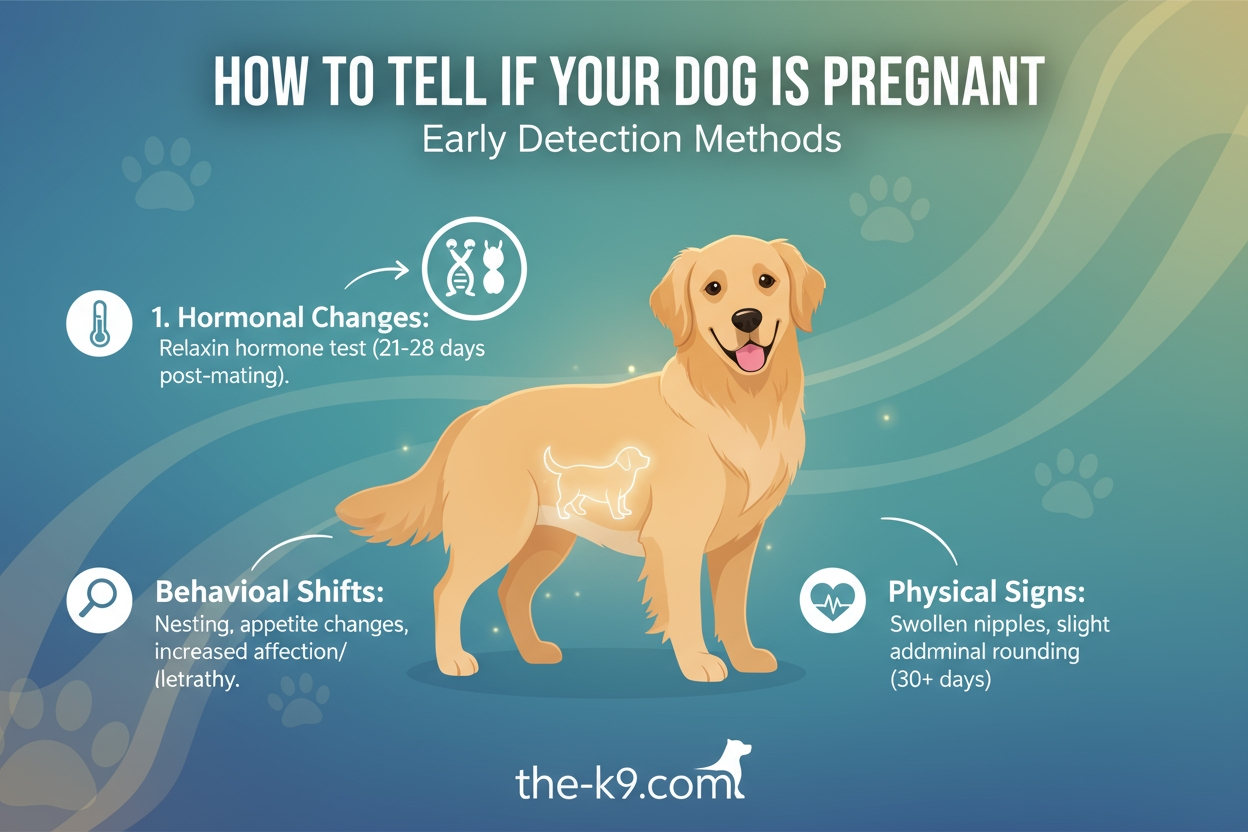 How to Tell if Your Dog is Pregnant Early Detection Methods  info graphic  the-k9com