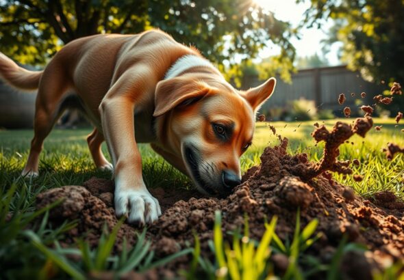 Why do dogs dig holes