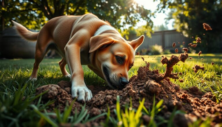Why do dogs dig holes