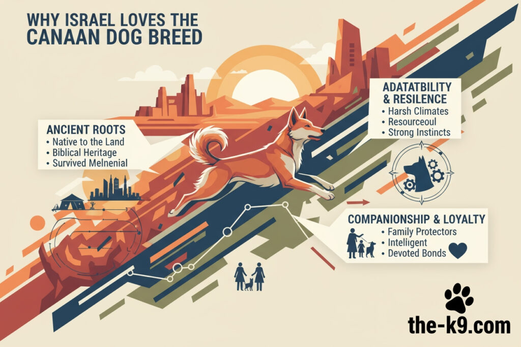 Why Israel loves the Canaan Dog breed infographic