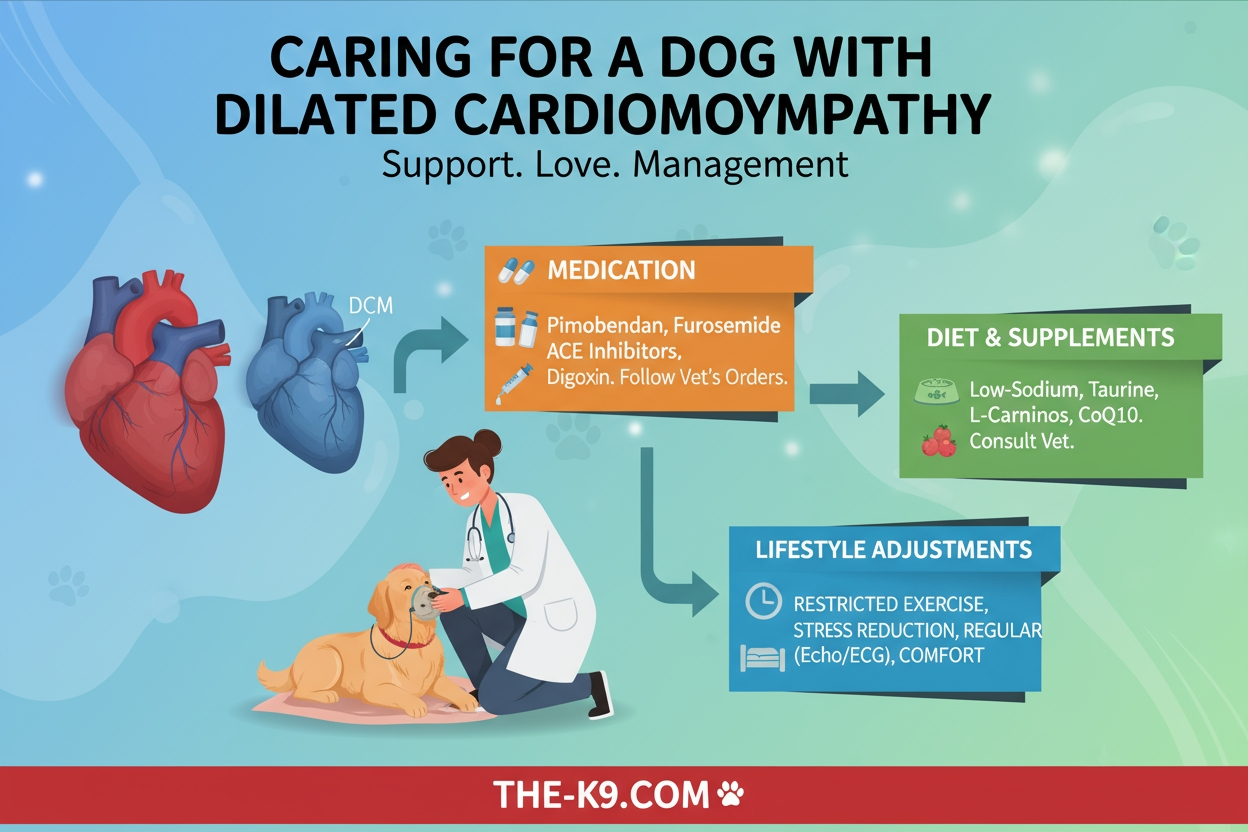 Caring for a Dog With Dilated Cardiomyopathy  info graphic  the-k9com 