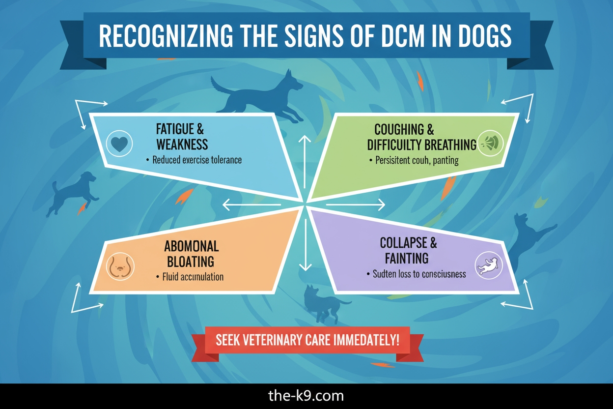 Recognizing the Signs of DCM in dogs info graphic  the-k9com