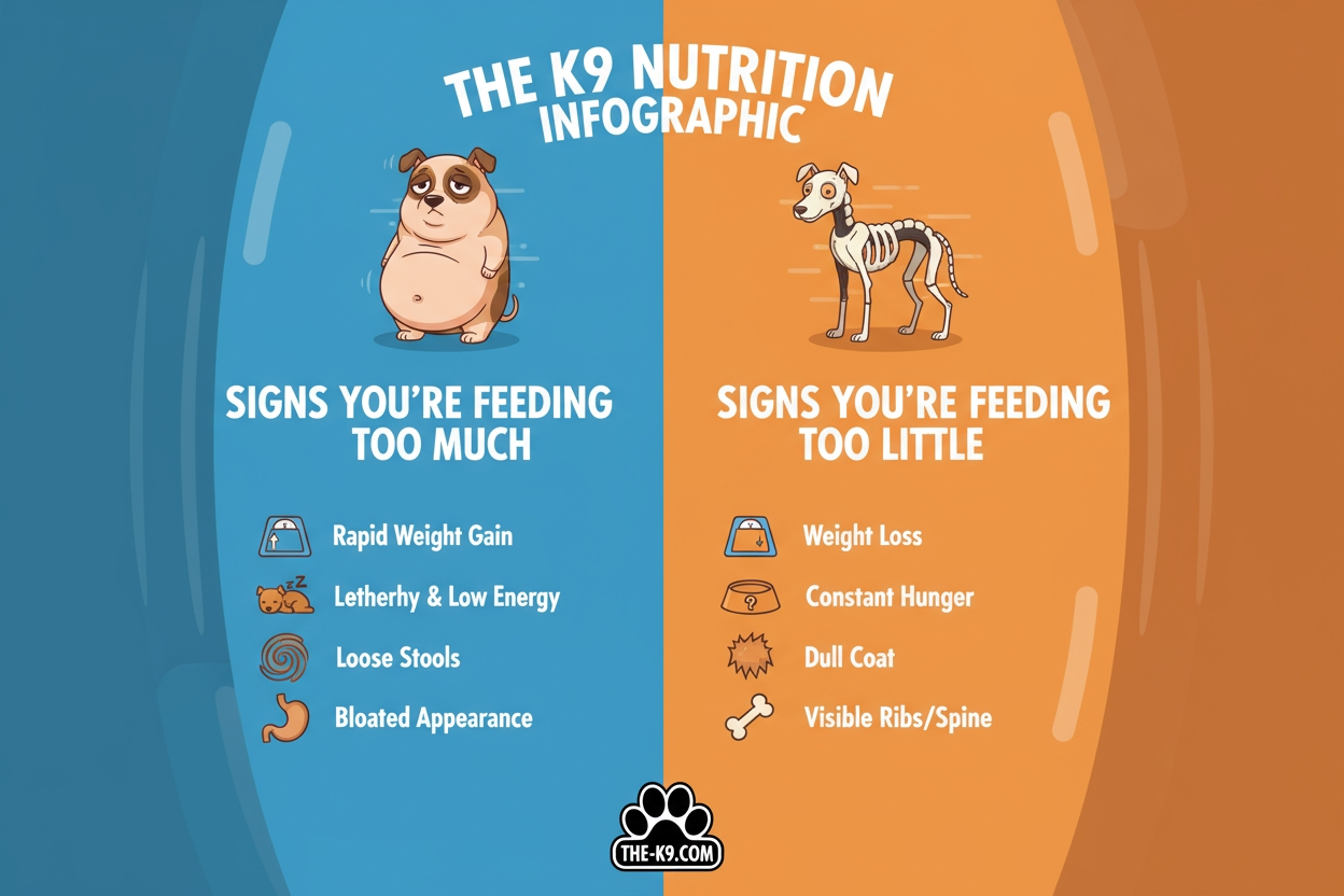 Signs Youre Feeding Too Much or Too Little infographic