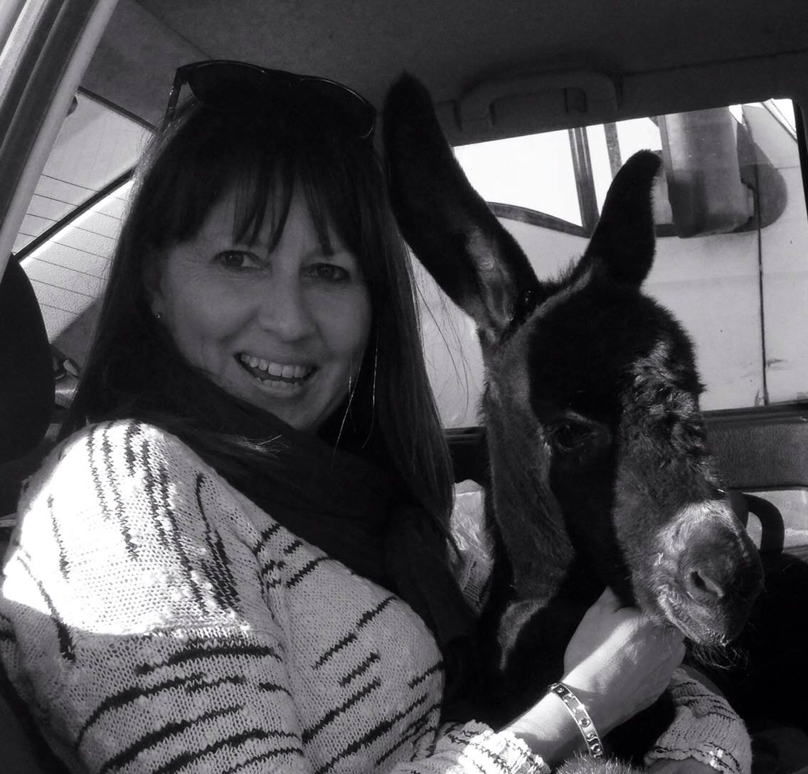 Amanda with cotton the mini horse